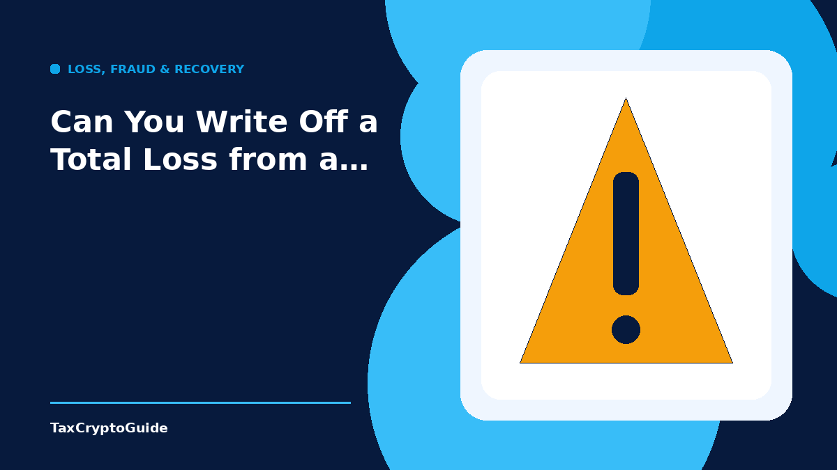 Can You Write Off a Total Loss from a Crypto Rug Pull Scam?
