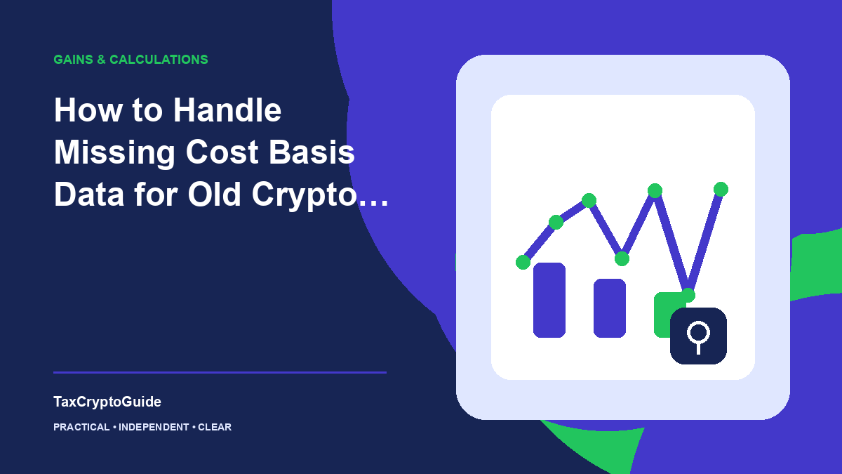 How to Handle Missing Cost Basis Data for Old Crypto Purchases