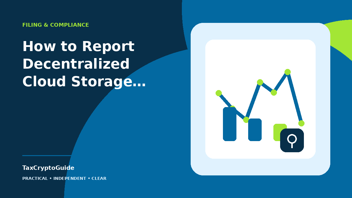 How to Report Decentralized Cloud Storage Earnings Like Filecoin