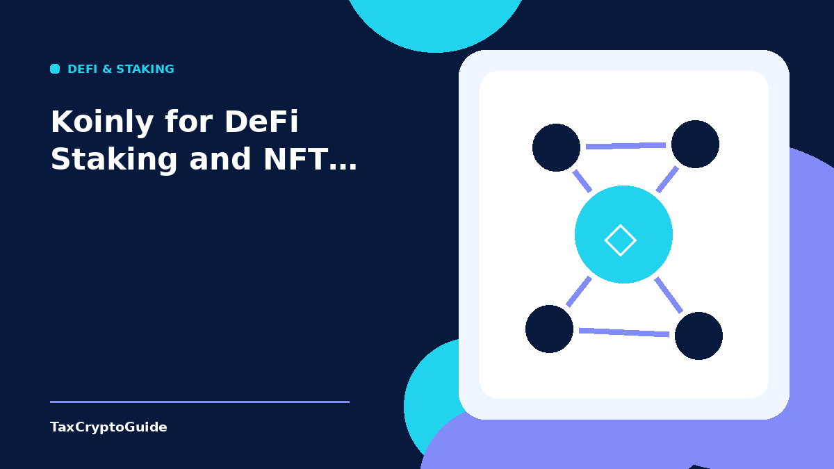 Koinly for DeFi Staking and NFT Tax Transactions: A Comprehensive Guide for U.S. Taxpayers (2024)